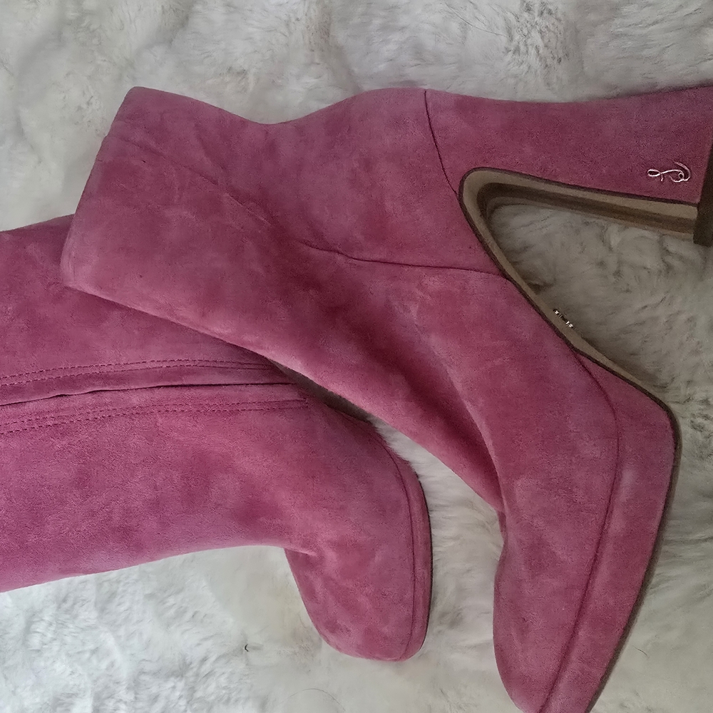 Fabulous Sam Edelmen Pink Suede Women's Boots